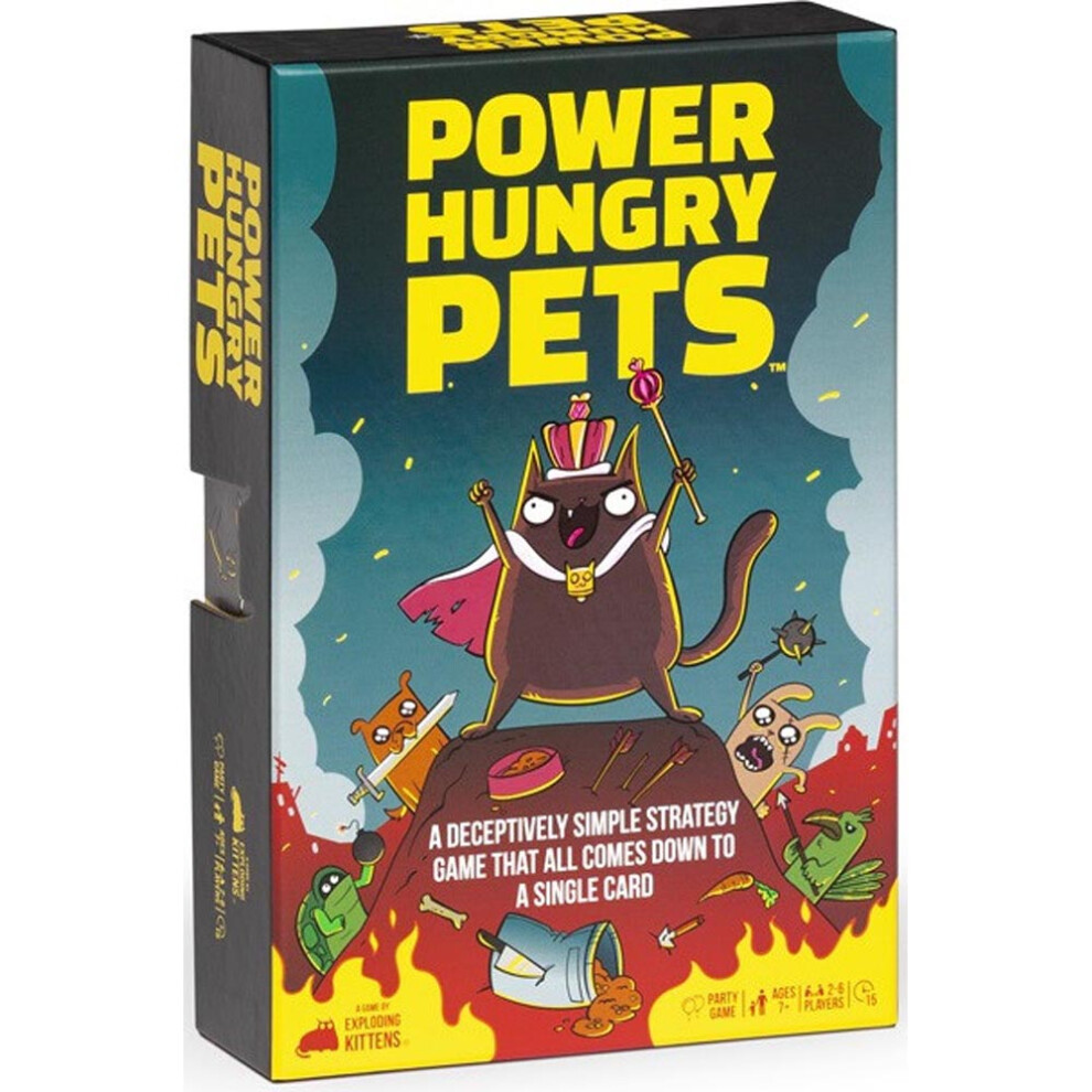 Exploding Kittens Power Hungry Pets By Party Game