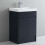 600mm Bathroom Vanity Unit Basin Sink Floor Standing Cabinet Black 3