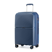 (20 inch) Navy Texture14/20/24/28Inch PP Hard Shell Suitcase