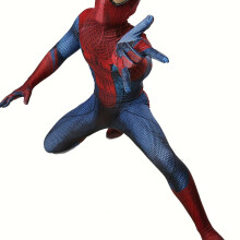 (Red, XXXL) Marvel Classic Amazing Spider-Man Spandex Full Body Print Costume Halloween Party Cosplay Costume