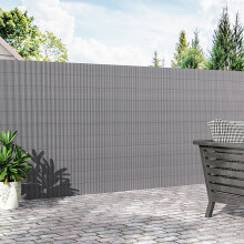 (Light Grey, 1.2*3m) Garden Patio Privacy Fence Sun Shade Screen Panels Plant Shield Fence Sun-blocked Screening