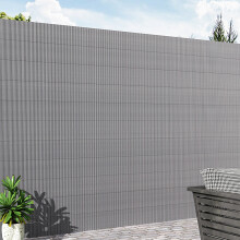 (Light Grey, 2*3m) Garden Patio Privacy Fence Sun Shade Screen Panels Plant Shield Fence Sun-blocked Screening