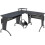 L-Shaped Corner Desk Large Gaming Desk with CPU Rack Keyboard Tray 2