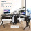 L-Shaped Corner Desk Large Gaming Desk with CPU Rack Keyboard Tray 6