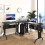 L-Shaped Corner Desk Large Gaming Desk with CPU Rack Keyboard Tray 7