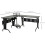 L-Shaped Corner Desk Large Gaming Desk with CPU Rack Keyboard Tray 8