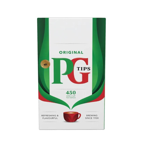 PG Tips PG Tips One Cup Square Tea Bags (Pack of 450)