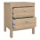 Madrid Bedside Table 2 Drawers in Jackson Hickory Oak 5