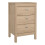 Madrid Bedside Table 3 Drawers in Jackson Hickory Oak 1