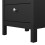 Madrid Bedside Table 3 Drawers in Matt Black 9