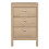 Madrid Bedside Table 3 Drawers in Jackson Hickory Oak 2