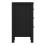 Madrid Bedside Table 3 Drawers in Matt Black 4