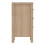 Madrid Bedside Table 3 Drawers in Jackson Hickory Oak 4