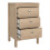 Madrid Bedside Table 3 Drawers in Jackson Hickory Oak 6