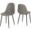 Seconique Hamilton Dining Set Chairs Oak Effect  4 Grey Faux Leather Chairs 4
