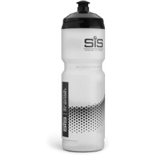 Science In Sport SIS Clear Sports Water Bottle, Plastic Water Bottle, Black Logo, Transparent Colour, 800 ml