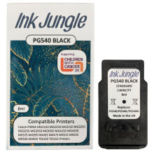 (1x PG540 Black) Ink Jungle PG540 Black & CL541 Colour Ink Cartridges for Canon MG2150 MG2250 MG3150 MG3250 MG3255 MG3550 MG3650 MG4150 MG4250 TS5150 TS5151 Printers - Refurbished