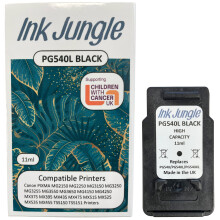 (1x PG540L Black) Ink Jungle PG540 Black & CL541 Colour Ink Cartridges for Canon MG2150 MG2250 MG3150 MG3250 MG3255 MG3550 MG3650 MG4150 MG4250 TS5150 TS5151 Printers - Refurbished