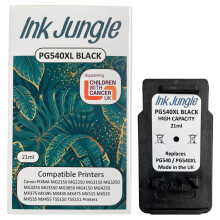 (1x PG540XL Black) Ink Jungle PG540 Black & CL541 Colour Ink Cartridges for Canon MG2150 MG2250 MG3150 MG3250 MG3255 MG3550 MG3650 MG4150 MG4250 TS5150 TS5151 Printers - Refurbished