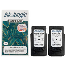(2x PG540XL Black) Ink Jungle PG540 Black & CL541 Colour Ink Cartridges for Canon MG2150 MG2250 MG3150 MG3250 MG3255 MG3550 MG3650 MG4150 MG4250 TS5150 TS5151 Printers - Refurbished
