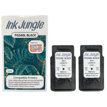 (2x PG540L Black) Ink Jungle PG540 Black & CL541 Colour Ink Cartridges for Canon MG2150 MG2250 MG3150 MG3250 MG3255 MG3550 MG3650 MG4150 MG4250 TS5150 TS5151 Printers - Refurbished