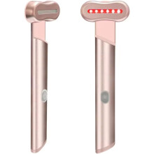 4-in-1 Red & Blue Light Skincare Wand - Facial Rejuvenation Device for Home Use, Adjustable Head & Portable Beauty Tool for Anti-Aging
