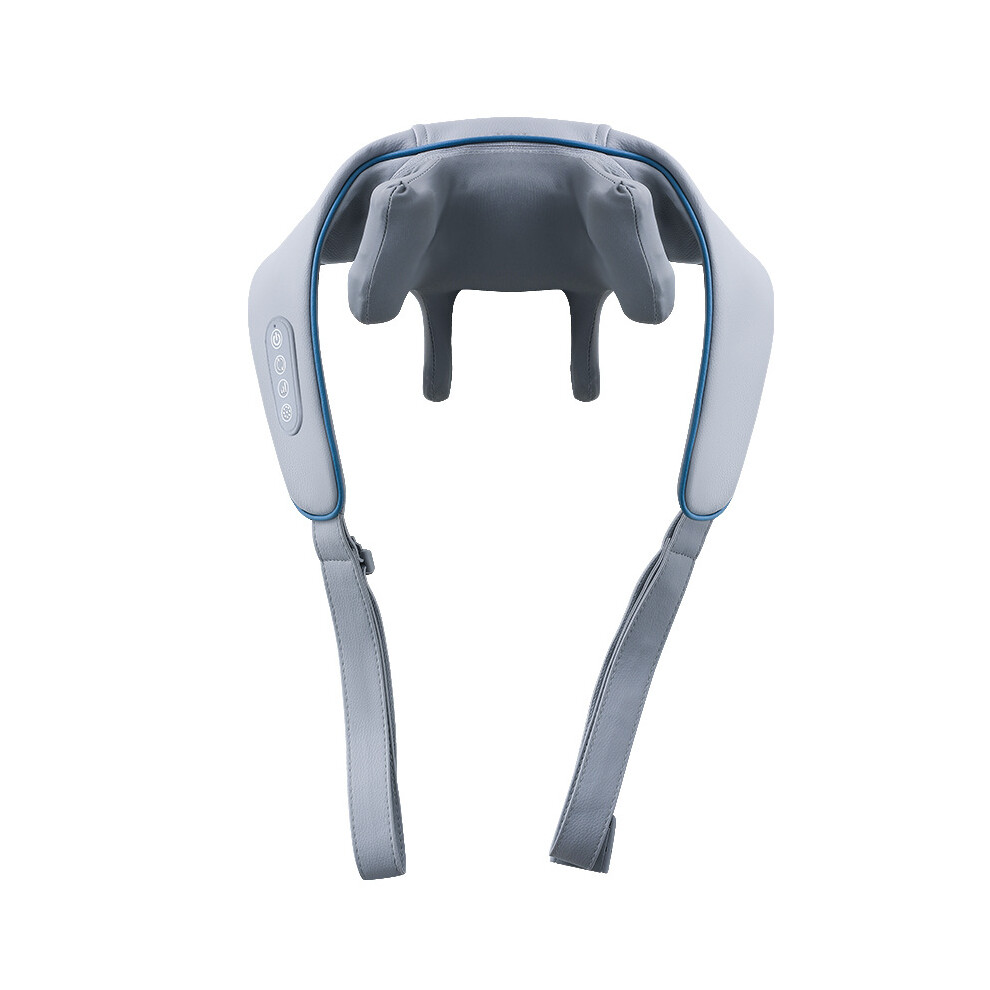 Veeki Grey Neck Cervical Massager For Neck Pain Relief,Neck Massagers For Neck And Shoulder With Heat, Portable Shiatsu Neck And Back, Heated Massager