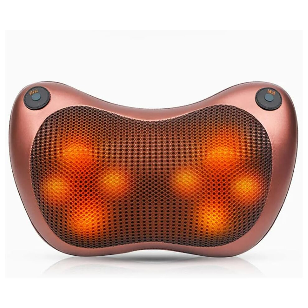 Veeki Back Massager, Neck Massager With Heat,Cervical Shiatsu Massage Neck Back Waist Body Electric Multifunctional Massage Pillow Cushion