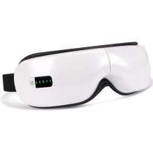 Eye Massager with Heat and Vibration,Folding Eye Massager,Heated Eye Massager Mask for Migraine Relief