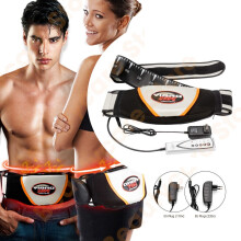 Vibro Shape Electronic Heat Slimming Belt with Vibration Massage, 5 Speeds, Portable Waist/Back Trainer for Men & Women