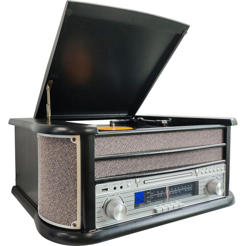 Denver (Black) Denver MCR-50 CD Cassette Record Player HiFi