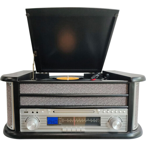 Denver (Black) Denver MCR-50 CD Cassette Record Player HiFi 2