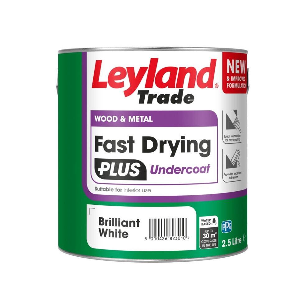 Leyland Trade - Fast Drying Plus Undercoat - 2.5L Bw 5010426823010
