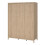 Madrid Wardrobe with 3 Doors in Jackson Hickory Oak 3