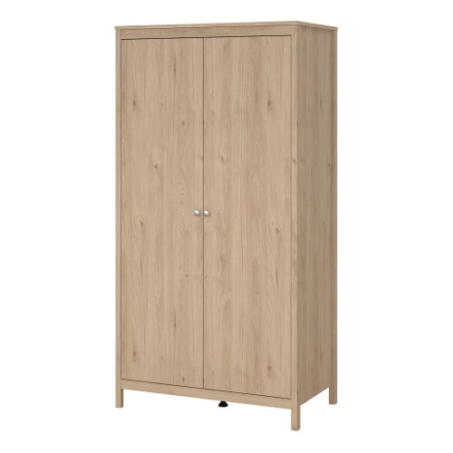Madrid Wardrobe with 2 Doors in Jackson Hickory Oak 2