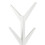 Ascot Coat Hanger in White 3