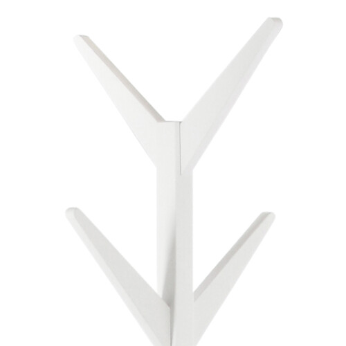 Ascot Coat Hanger in White 2
