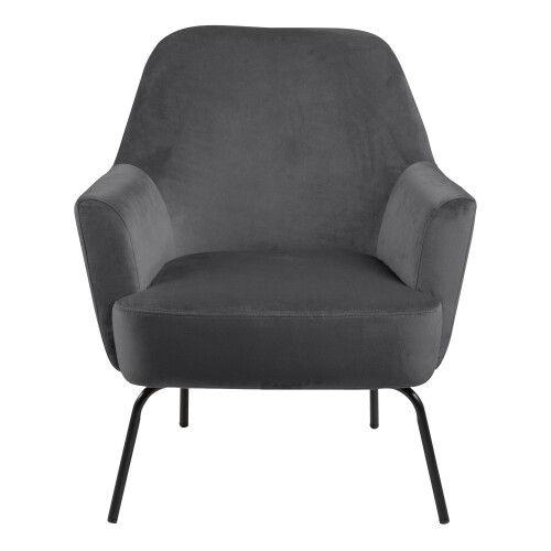 Melissa Lounge Chair in Dark Grey 1