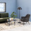Melissa Lounge Chair in Dark Grey 4