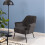 Melissa Lounge Chair in Dark Grey 5