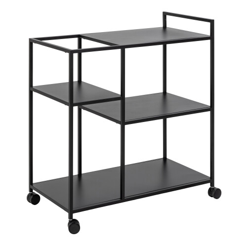 Newcastle Serving Trolley in Matt Black 2