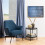 Melissa Lounge Chair in Navy Blue 4