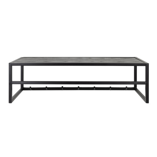 Seaford Coat Rack in Black And Oak 1