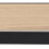 Seaford Black Metal Coat Rack with Oak Top 7