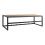Seaford Black Metal Coat Rack with Oak Top 1