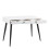 Neptun 3 Drawer Office Desk in White with Black Legs 3