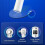 Blackhead remover, visual LED display pore cleaner, cooling and heating blackhead remover(blue) 3