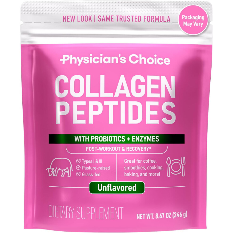 Physician's Choice , Collagen Peptides, Unflavored, 0.54 Lbs (246 G)