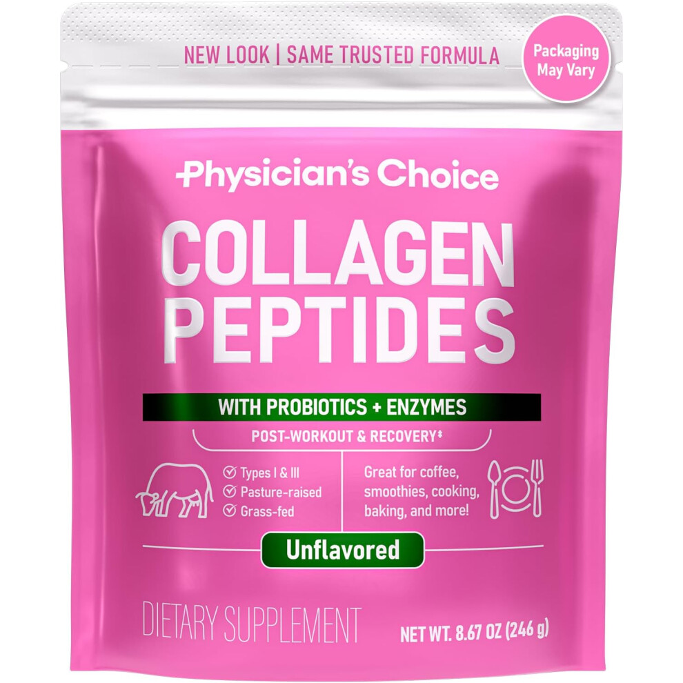 Physician's Choice, Collagen Peptides, Unflavored, 0.54 lbs (246 g)