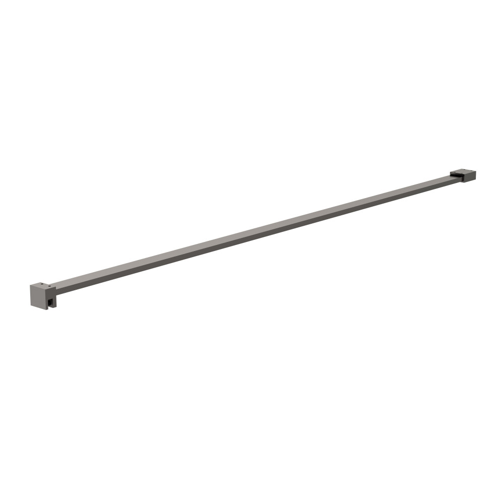 Wetroom Screen Support Bar for use with 1950mm High Wetroom Screens-  Brushed Pewter - Balterley